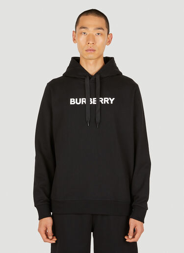 로고 후드 스웻셔츠 Burberry 로고 후드 스웻셔츠 블랙 bur0149029