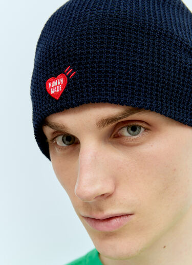 Human Made Waffle Beanie Hat Navy hmd0156025