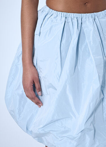 Prada Balloon Skirt in Structured Fabric Light Blue pra0264019