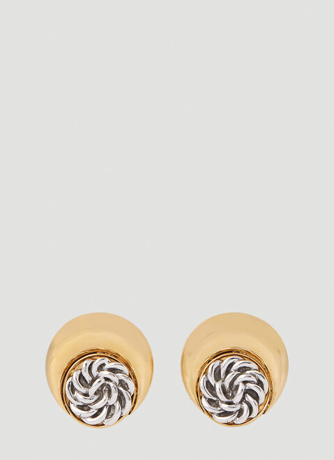 Marine Serre Moon Earrings Black mrs0254008