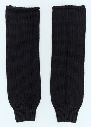 Dries Van Noten Wool Long Cuffs Black dvn0158032
