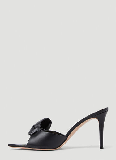 Gianvito Rossi 리본 하이힐 뮬 블랙 gia0253006