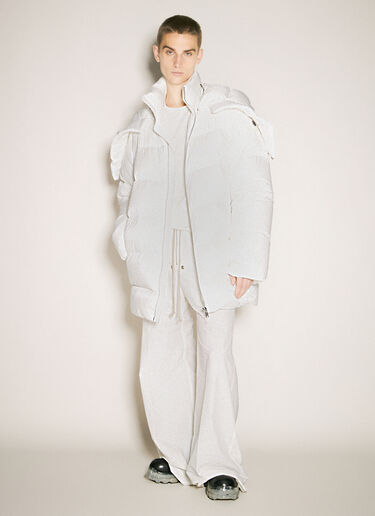 Moncler x Rick Owens Hooded Cyclopic Coat White mcs0358007
