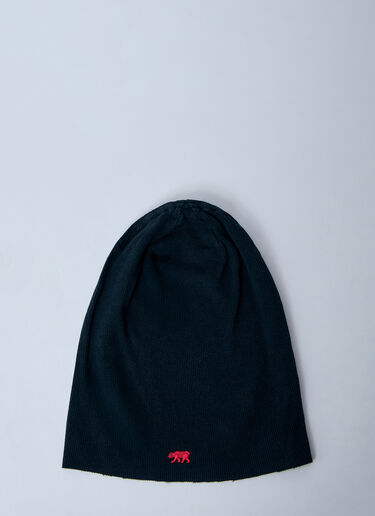 GREG ROSS Rib Beanie Hat Black grr0160005