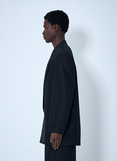 Lemaire Double-Breasted Tailored Blazer Black lem0164001