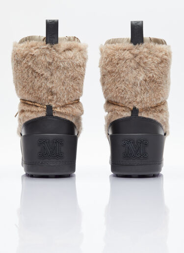 Max Mara Teddy Ski Boots Beige max0254088