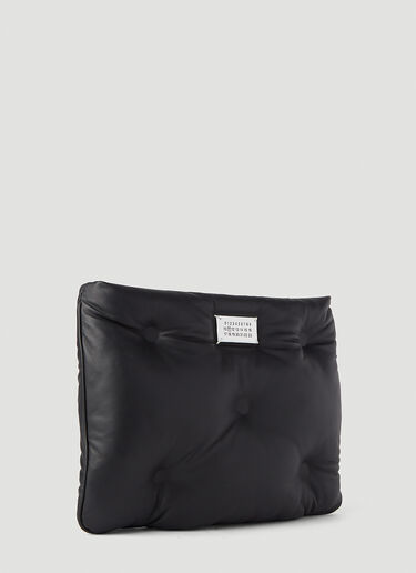 Maison Margiela Glam Slam Quilted-Leather Clutch Black mla0243066