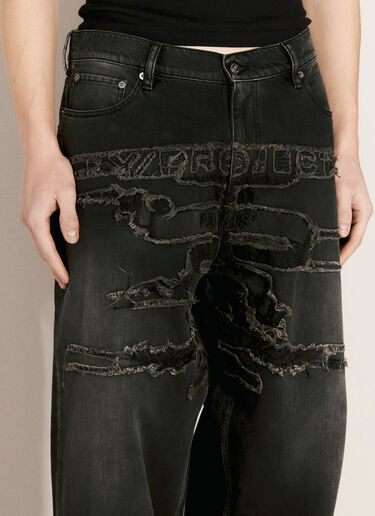 Y/PROJECT Paris' Best Patch Jeans Black ypr0156035