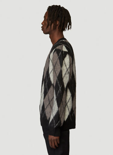 Pringle of Scotland Argyle Monochrome Cardigan Black pos0340008