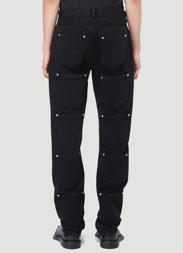 Lourdes Multi-Pocket Jeans Black lou0142006