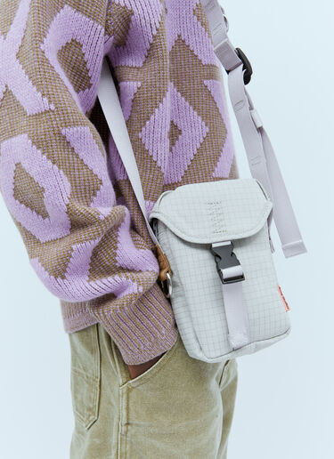 Acne Studios Logo Patch Crossbody Bag Dark Grey acn0152070