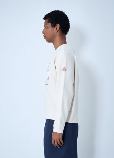 Moncler x Gilga Farm by Donald Glover Logo Motif Sweatshirt White mgf0162006