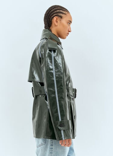 High-Shine Trench Coat JW Anderson High-Shine Trench Coat Black jwa0257014