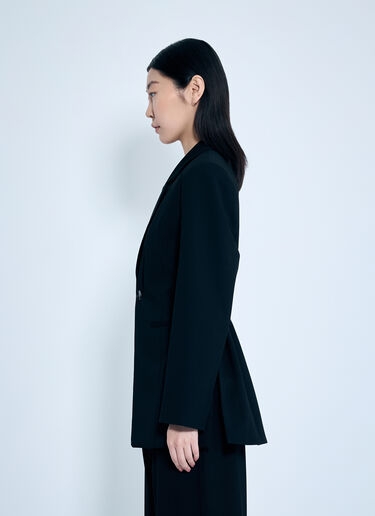 GANNI Solid Twill Suiting Blazer Black gan0259020