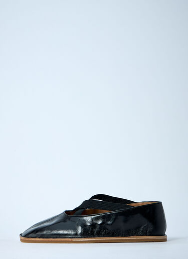 Dries Van Noten Leather Slip-On Shoes Black dvn0160035