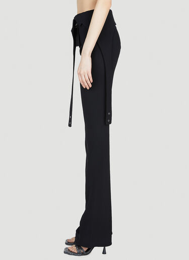 Courrèges Diving Crepe Pants Black cou0252011