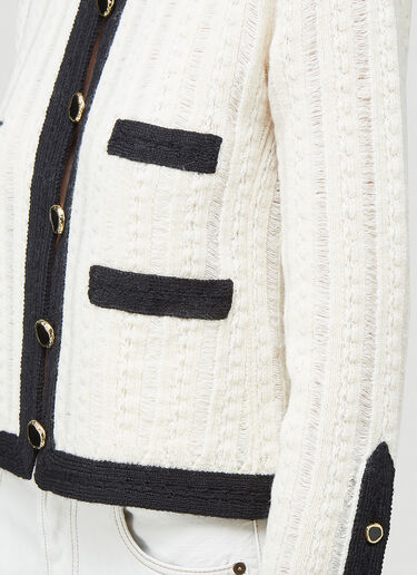 Saint Laurent Short Tailored Jacket White sla0243015