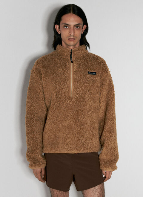 Gallery Dept. Half-Zip Pile Fleece Jacket Beige gdp0152020