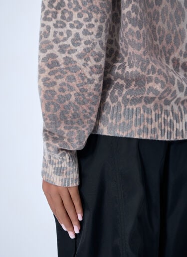 GANNI Wool-Blend Sweater Brown gan0263003