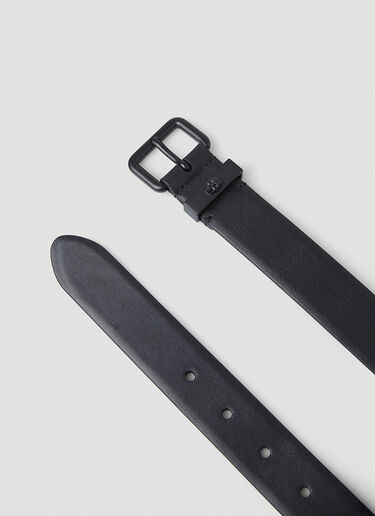 Alexander McQueen Embossed Skull Buckle Belt Black amq0148053