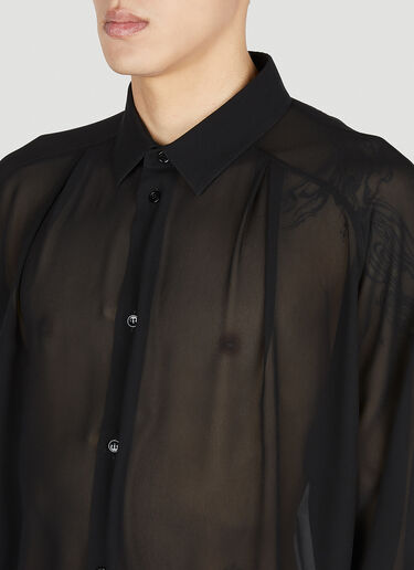 Saint Laurent Sheer Shirt Black sla0151027