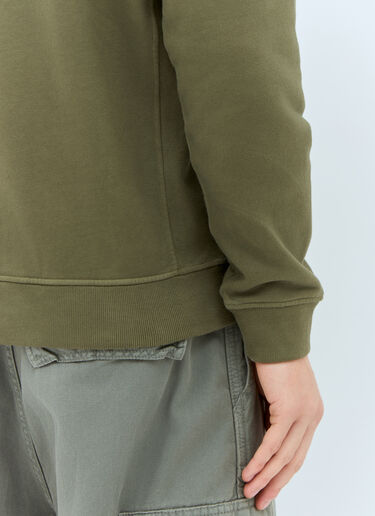 Stone Island Zip-Up Sweatshirt Green sto0158050