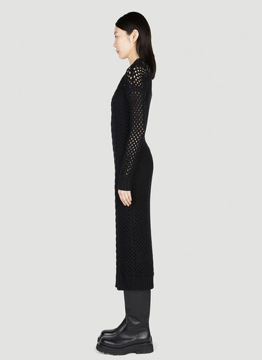 Max Mara Jumbo Knit Dress Black max0253023
