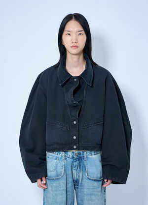 Maison Margiela Oversized Denim Jacket Black mla0264050