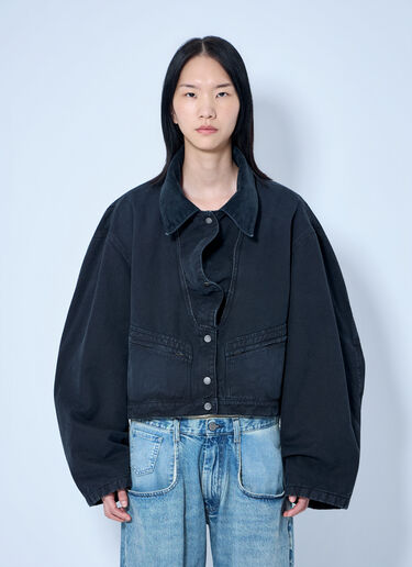 Maison Margiela Oversized Denim Jacket Black mla0264050