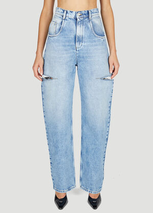 Maison Margiela Ripped Jeans Grey mla0259009