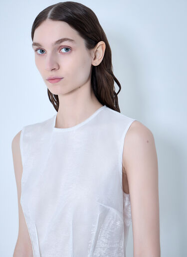 Cecilie Bahnsen Claudie Fitted Dress White cec0263008