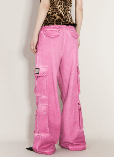 Dolce & Gabbana Cotton Cargo Pants Pink dol0255019