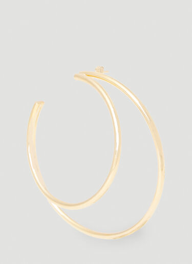 Moon Hoop Earrings Marine Serre Moon Hoop Earrings Gold mrs0252039