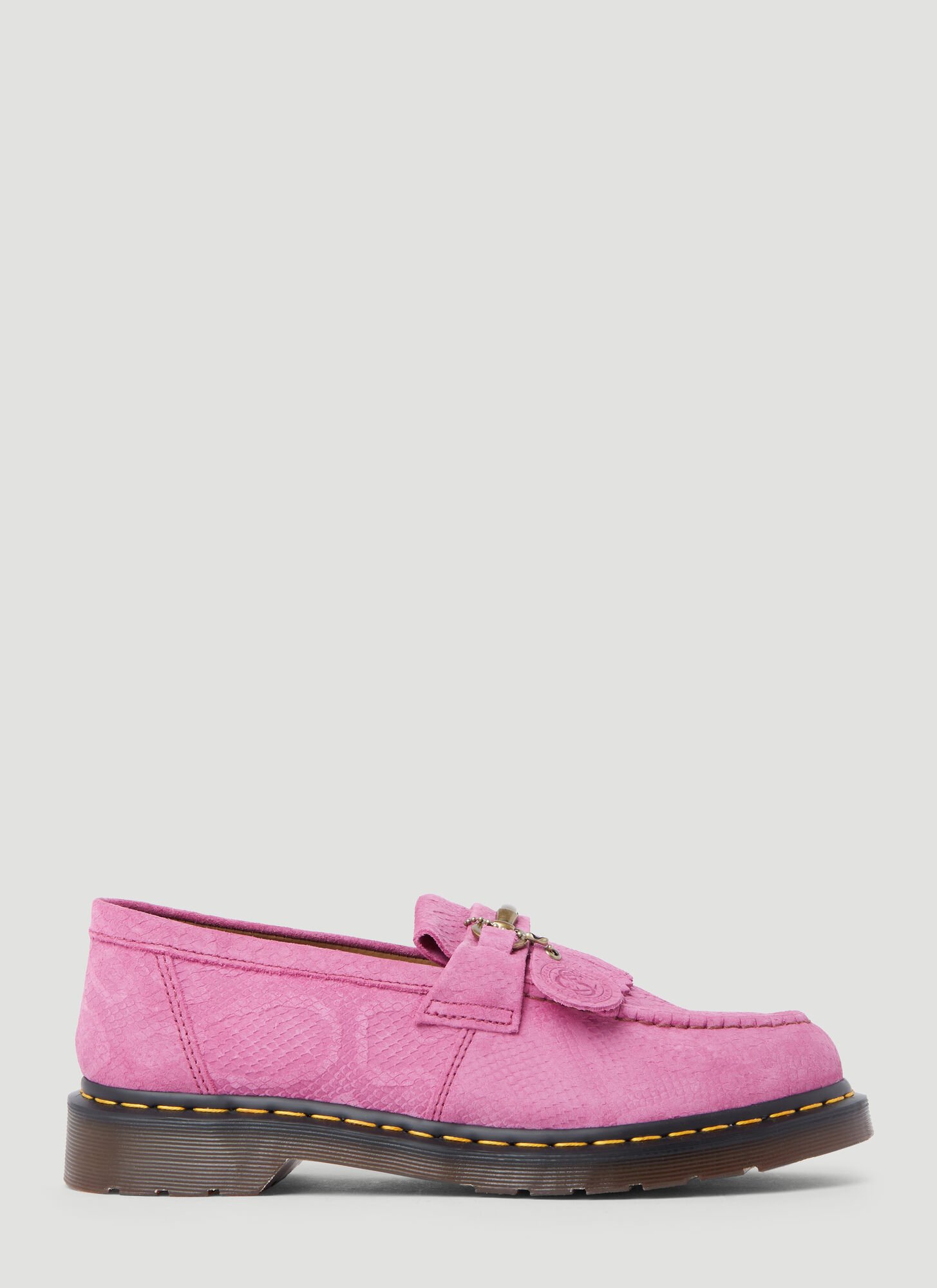 Dr. Martens' Adrian Snaffle Suede Loafers In Pink