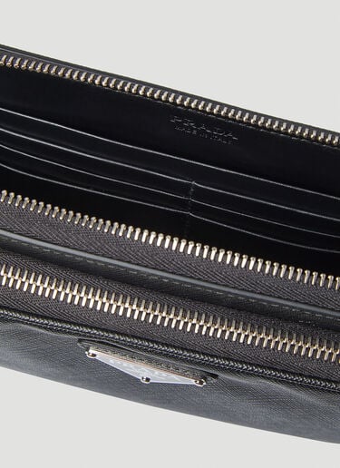 Prada Logo Motif Woven Beltbag Black pra0149064