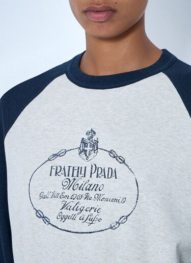 LN-CC® - Prada: Cotton Crew-Neck Sweatshirt - Navy Prada Cotton Crew-Neck Sweatshirt Navy pra0265901