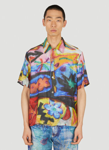 Our Legacy x Hank Gruner Landscape Camo Box Shirt Multicolour our0348015