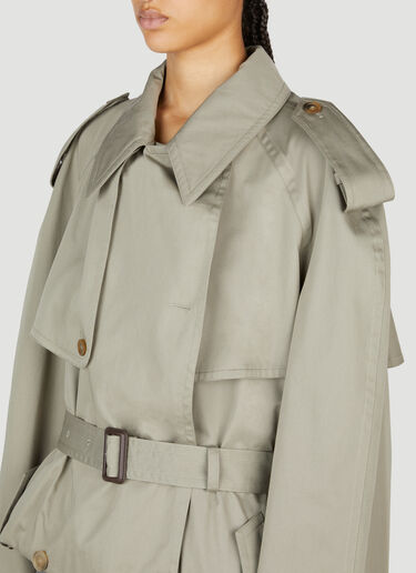 Balenciaga Folded Trench Coat Beige bal0253005