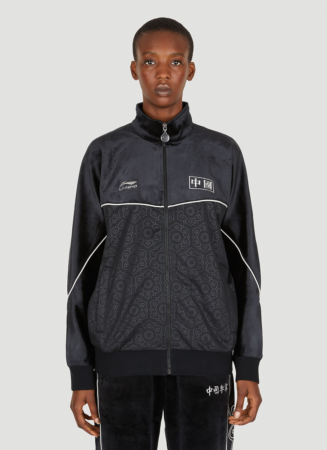 Li Ning x SORAYAMA x Hajime Sorayama Victor 001 Jacket in Black