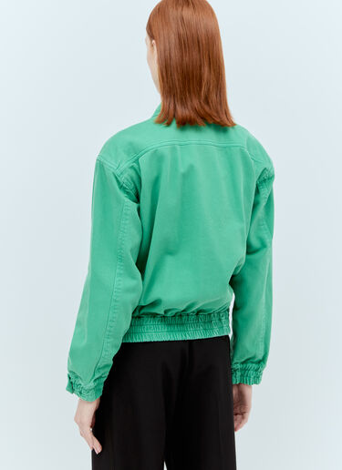 Max Mara 드릴 크롭 재킷 그린 max0256053