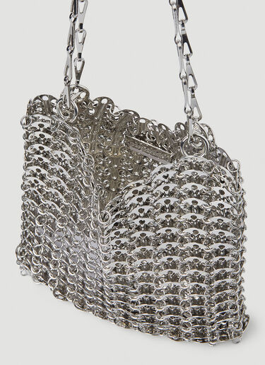 Rabanne 1969 Metallic Disc Shoulder Bag Silver pac0247003