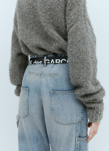 Comme des Garçons Wallet Huge Logo Belt Black cdw0354007