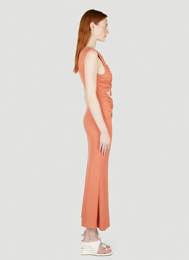 Christopher Esber Frequency Crystal Dress Orange chr0252012