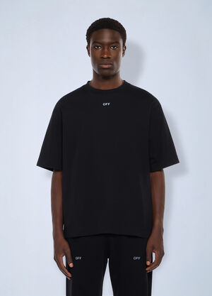 Off-White Stencil Arrow Skate Logo T-Shirt Black ofw0162001