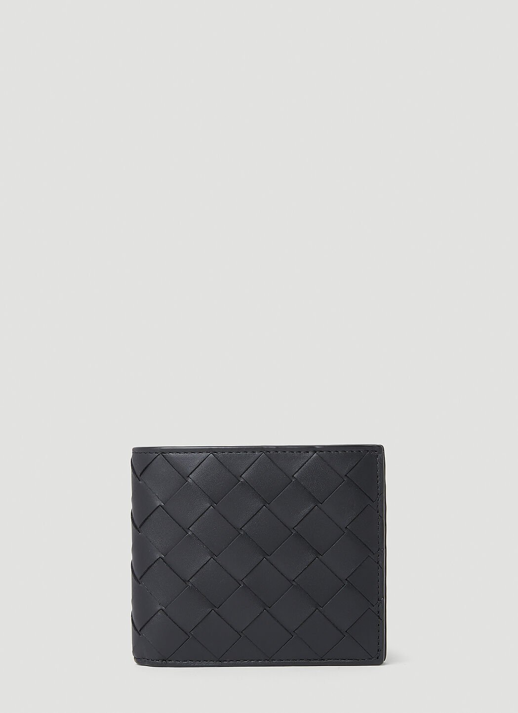 Saint Laurent Intreccio Bi-Fold Wallet Black sla0154047
