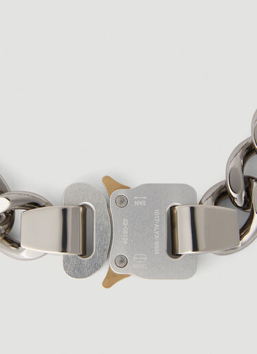 1017 ALYX 9SM Rollercoaster Buckle Necklace Silver aly0152014