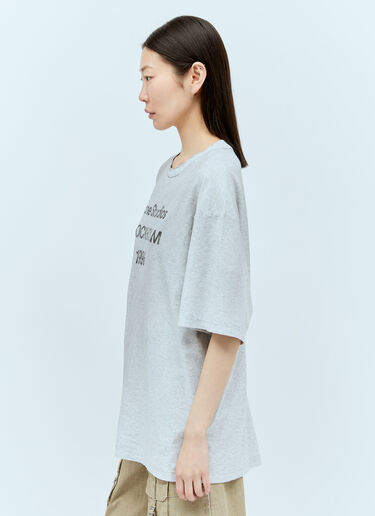 Acne Studios Logo Print T-Shirt Grey acn0355011