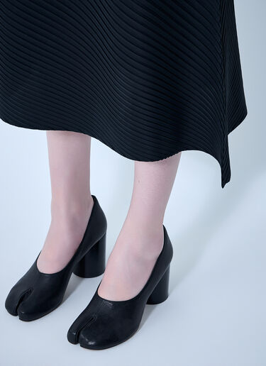 Issey Miyake Diagonal Textured Midi Skirt Black ism0264003