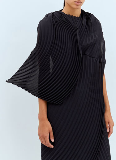 Issey Miyake Wrapped Pleats Dress Navy ism0258005