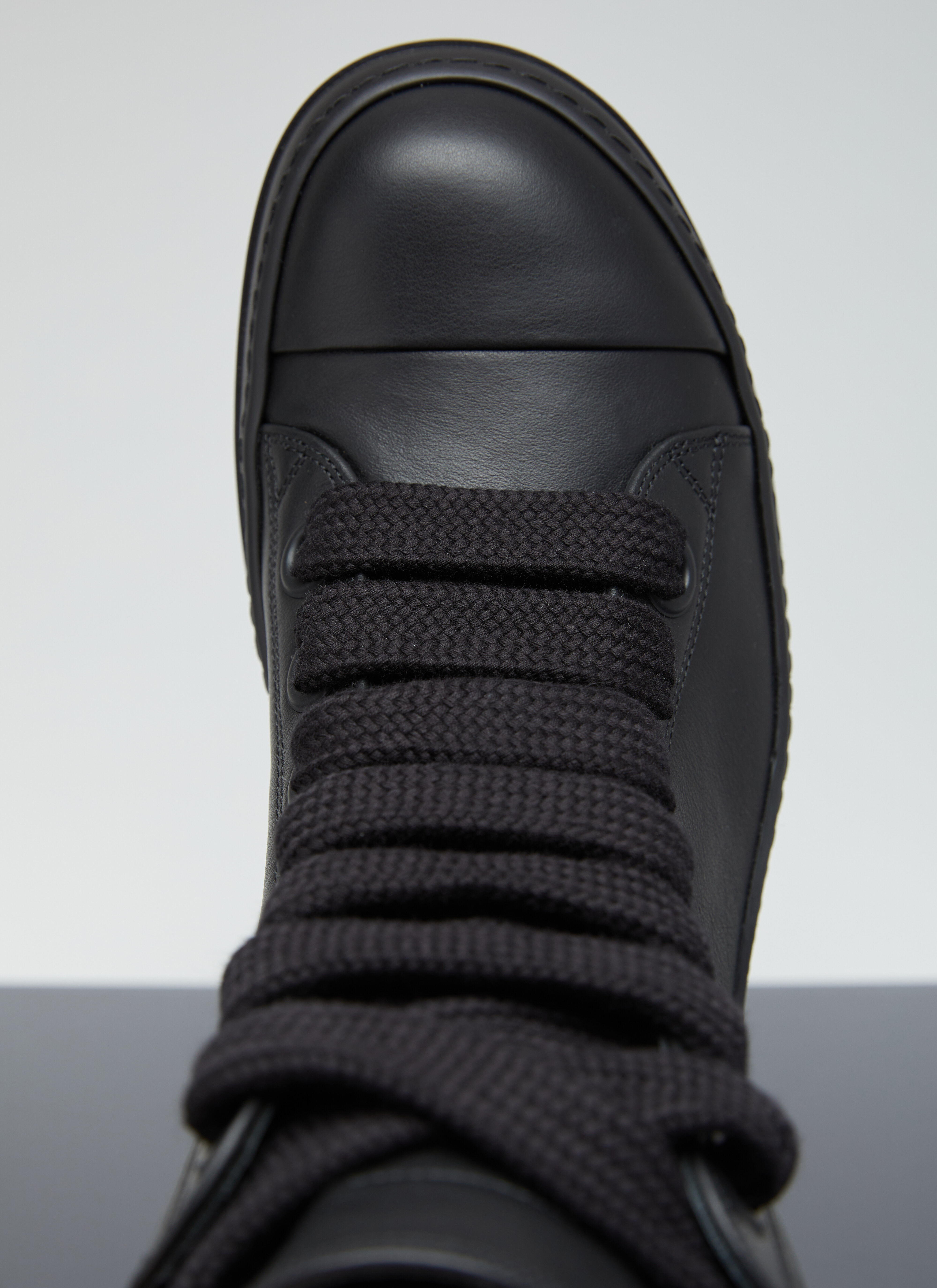 Rick Owens Men's' Jumbo Laced Sneakers in Black | LN-CC®
